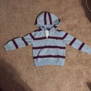 Polo sweater with hoodie!